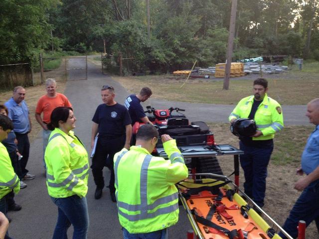 ATV 1277 Training at the well fields on Dewitt Road. July 2012